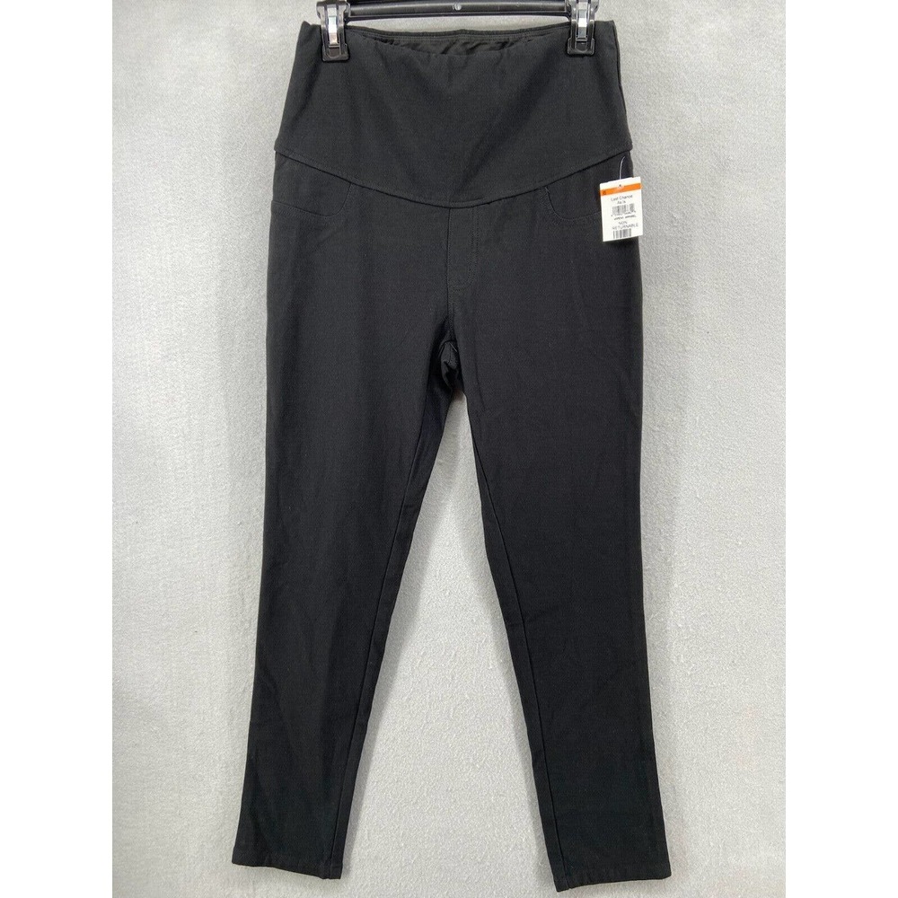 Angel Maternity Pants Women’s Sz S Black Skinny Stretch Jegging Pull‎ On Panel